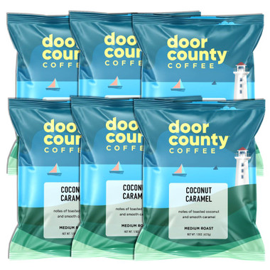 Coconut Caramel Coffee Full-Pot Bags, 6 Pack