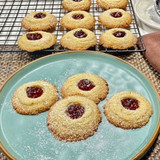 Cherry Pistachio Butter Cookies