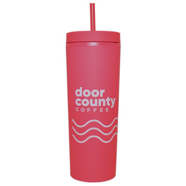 Door County Coffee Cold Brew Tumbler - Coral