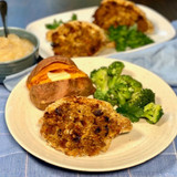 Double Stuffed Caramel Apple Pork Chops