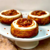 Baby Bourbon Pecan Pumpkin Cheesecakes